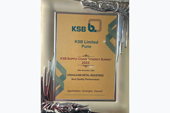 KSB Limited - Best Quality Performance - 2023